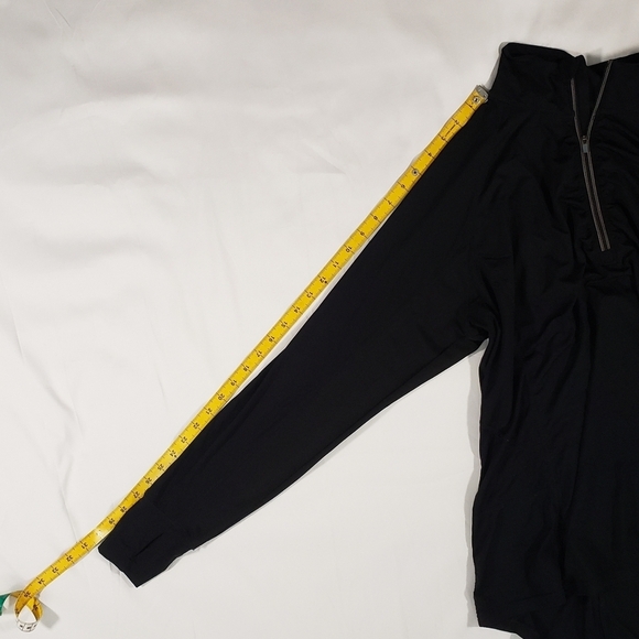 Tangerine Black Pull-Over Running Jacket Size 2X Pocket on Back - Picture 6 of 8